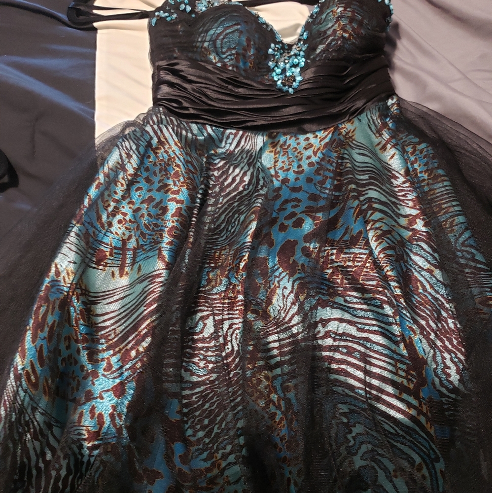 Strapless prom dress